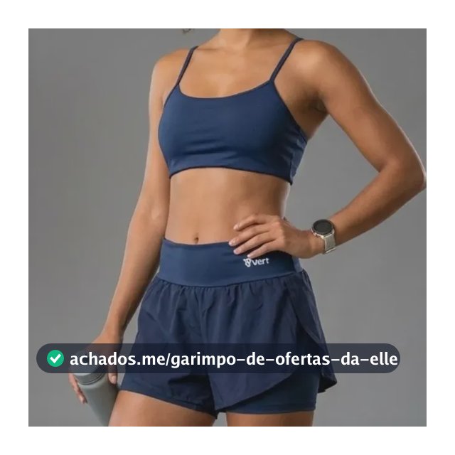 Conjunto Feminino Academia Top Short Duplo Cintura Alta