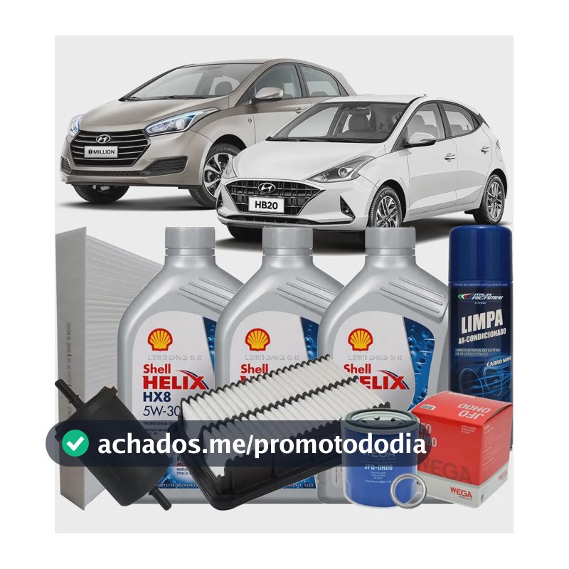 Kit Revisão Óleo 5w30 Hb20 1.0 Aspirado 2021 2022 2023 2024