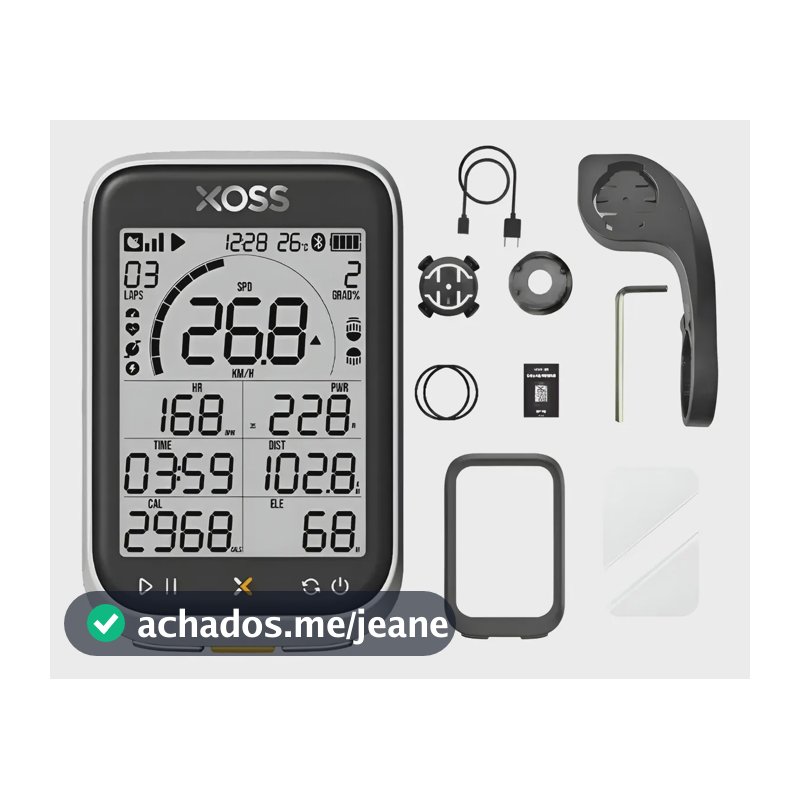 Ciclo Computador Gps Bike Xoss G3+ Plus Bluetooh Lançamento Cinza/preto