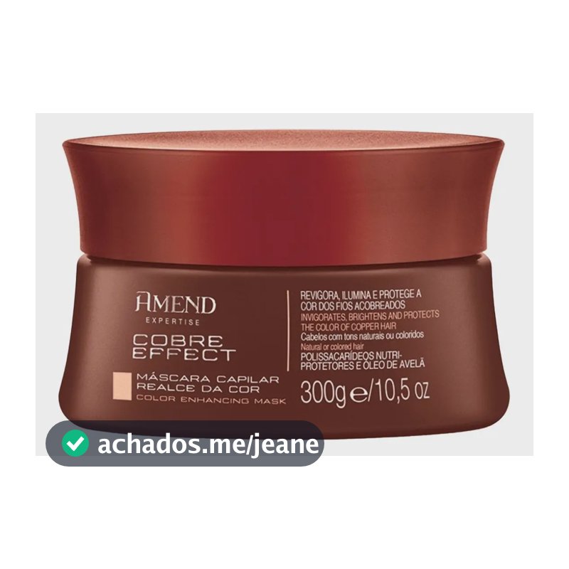 Máscara Amend Matizadora Cobre Effect de 10.58floz 300g