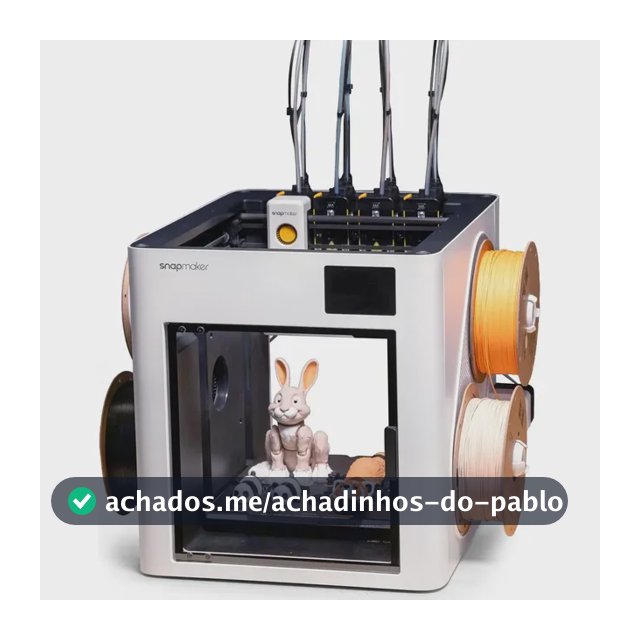 Impressora 3d Snapmaker U1 4 Toolheads Independentes 127/220v Branco