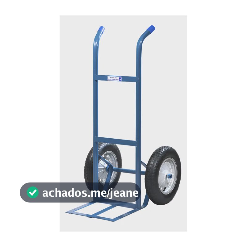 Carrinho Carro Carga Armazenagem Transporte 150kg Metalosa Azul