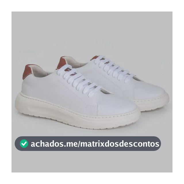 Tenis Masculino Sapatenis Zarato T100 Confortavel Branco Liso 42 Br