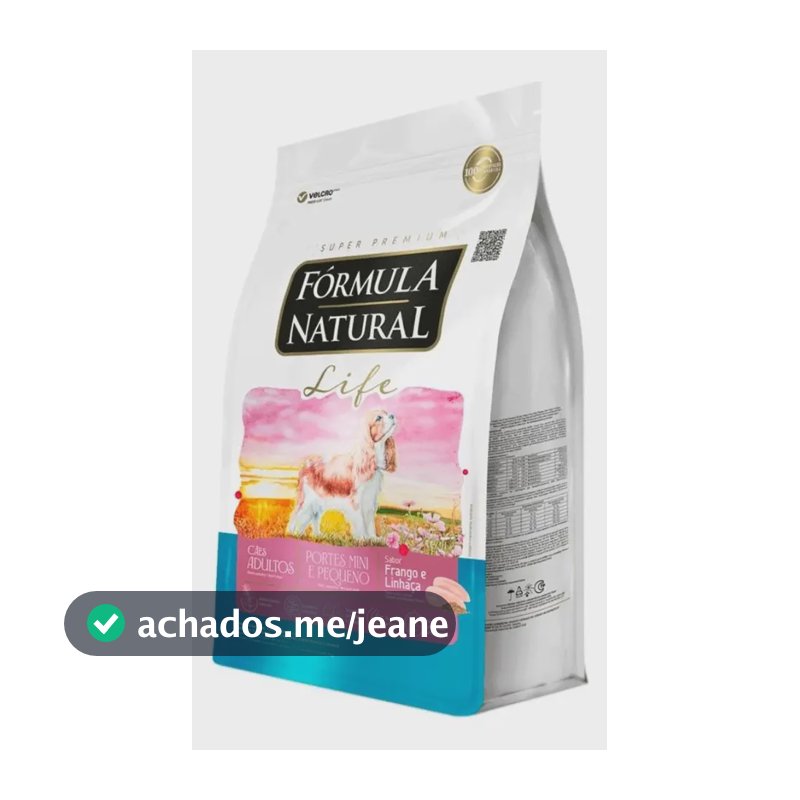 Ração Super Premium Fórmula Natural Life Cães Pequenos Frango Linho 2,5kg