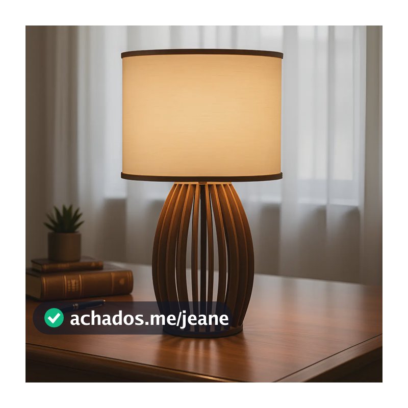 Abajur Luminária De Mesa Roma P 20x40cm 127/220v