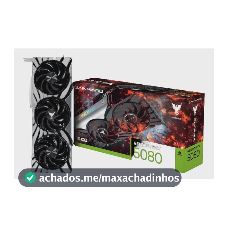 Placa de Vídeo Gainward Phoenix RTX 5080 16GB GDDR7 8K Ray Tracing