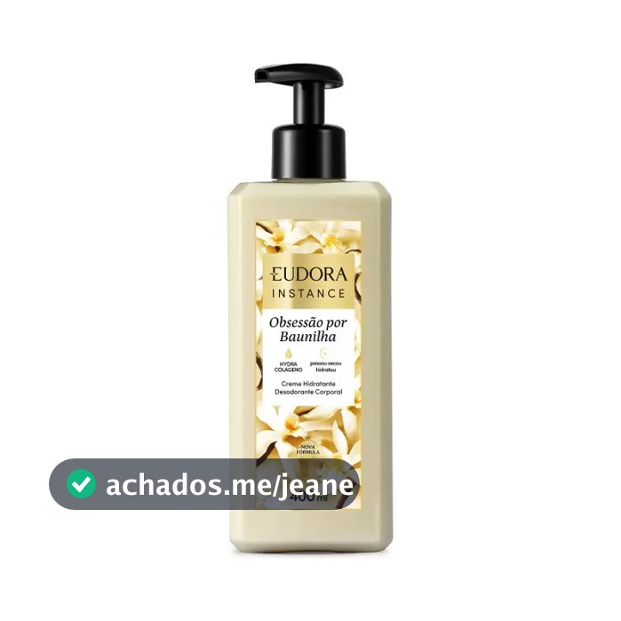 Creme Hidratante Corporal Obsessão Por Baunilha 400ml Obsessão Por Baunilha