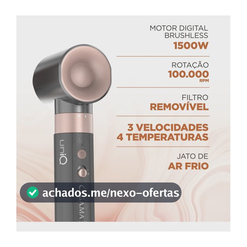Modelador Ga.ma Uniq Aura 4 Em 1 Cinza/rose