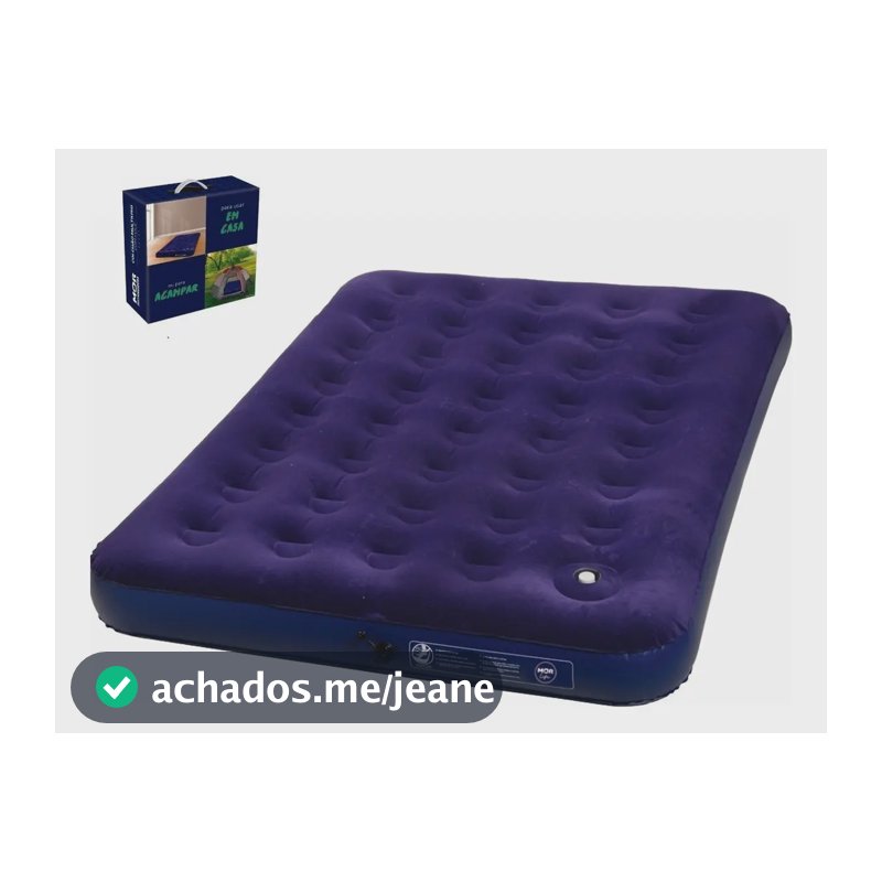 Colchao Mor Camping Casa Multi Casal Com Fole E Inflador