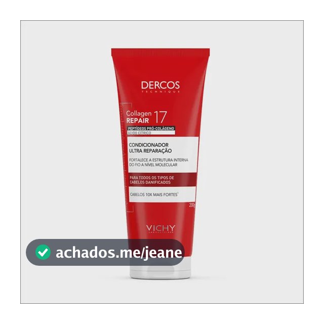 Condicionador Antiqueda Antiquebra Collagen Repair 17 Dercos Vichy 200g