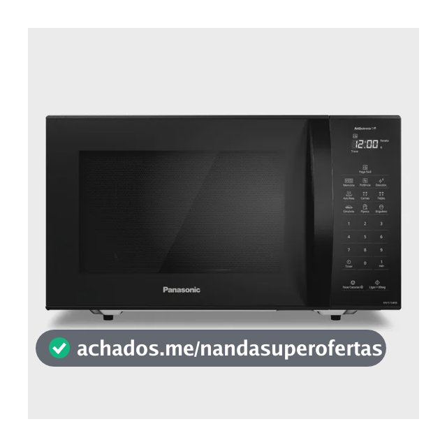 Micro-ondas Panasonic Nn-st54rbru 27 Litros Preto