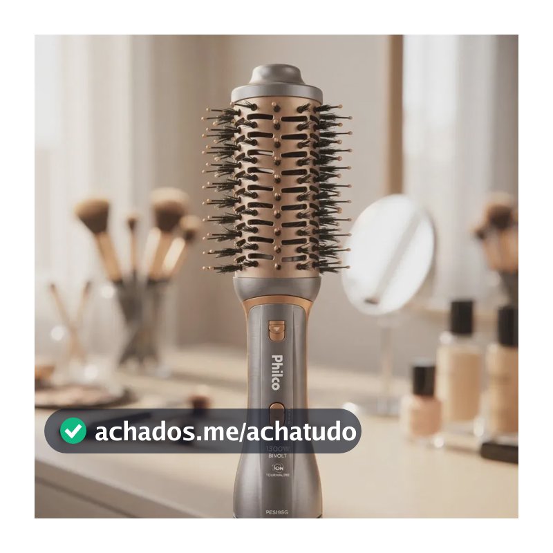 Escova Secadora Philco Pes19sg 3 Acessórios 1300w Cor Prata