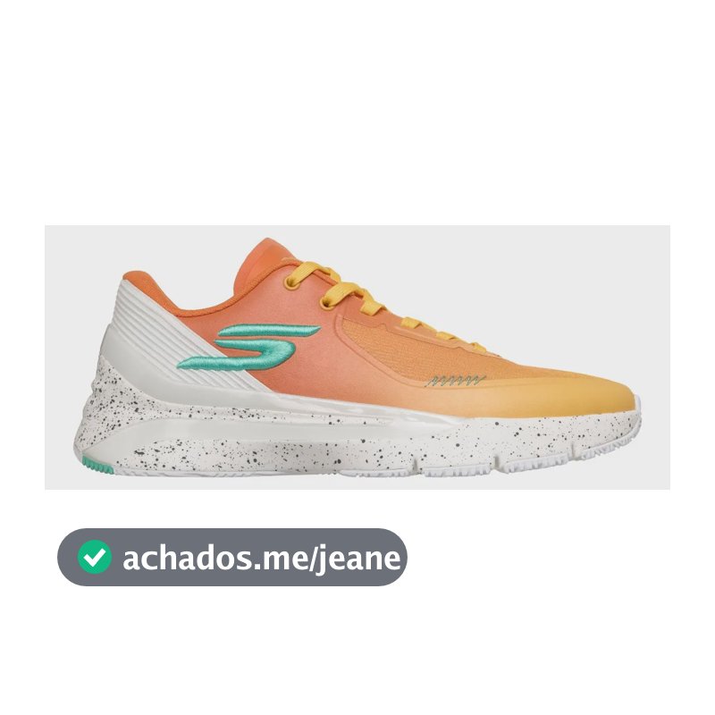 Tênis Masculino Skx Full-court Press Skechers Laranja Liso 42 Br