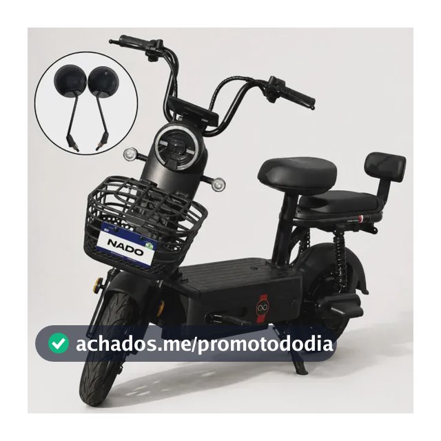 Bicicleta Elétrica NADO C2 com Motor 1000W e Bateria de Lítio Removível 48V