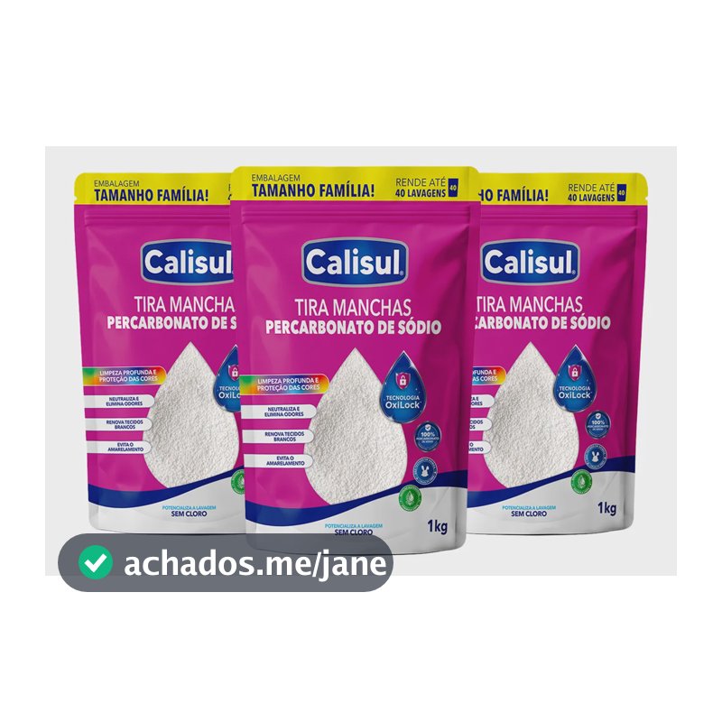 Percarbonato De Sódio Limpador Clareador Tira Manchas - 3kg