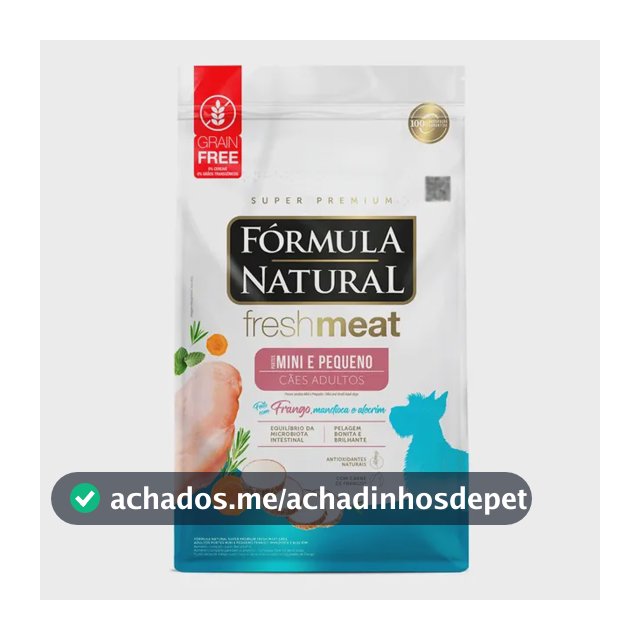 Fórmula Natural Fresh Meat Cães Adultos Mini E Pequeno 2,5kg