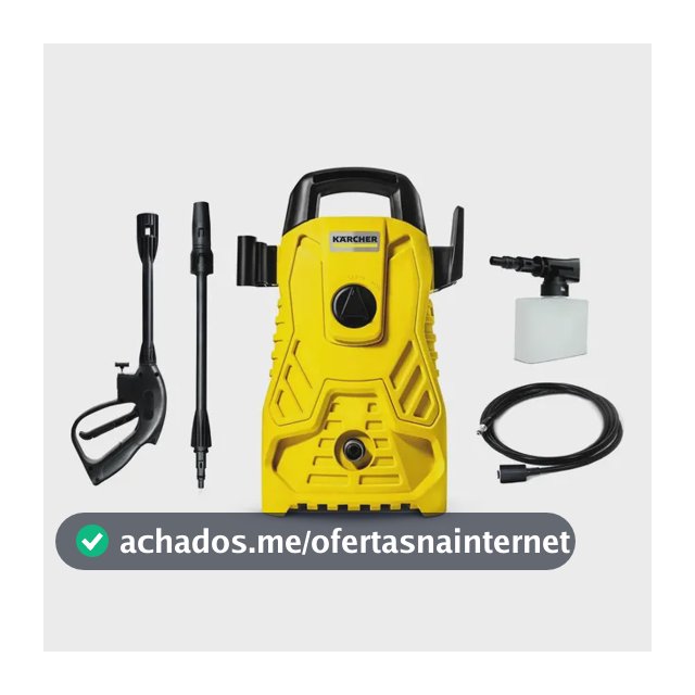 Lavadora de Alta Pressão Kärcher Compacta 1.500 PSI/Libras 1400W 300L/h com Aplicador de Detergente e Lança Regulável 220v