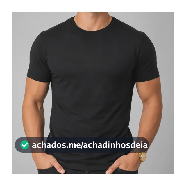 Camiseta Básica Masculina Algodão Lisa Malha Peruana Premium