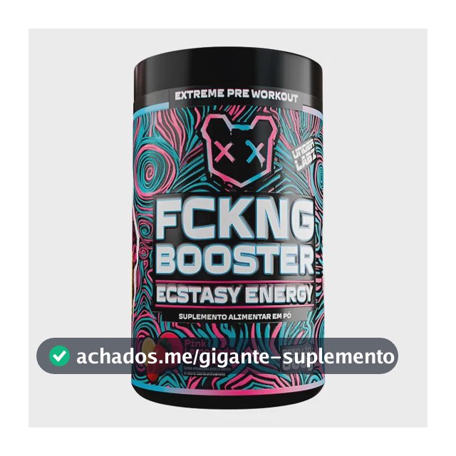 Fckng Booster Ecstasy Energy Pré Treino Cafeína Under Labz