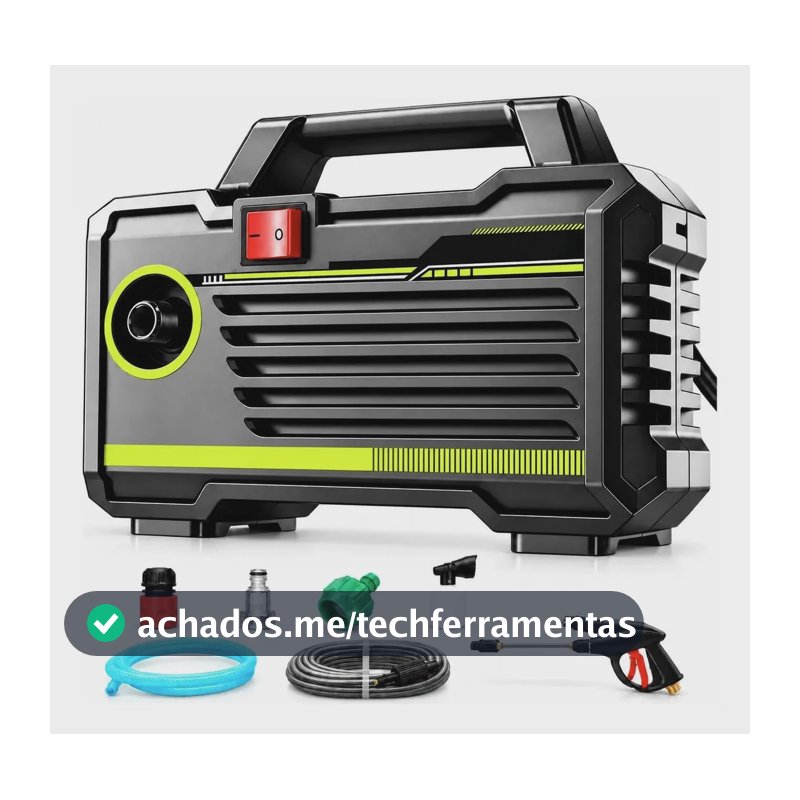 Lavadora De Alta Pressão 220v À Prova D'água Para Limpeza Preto 220v