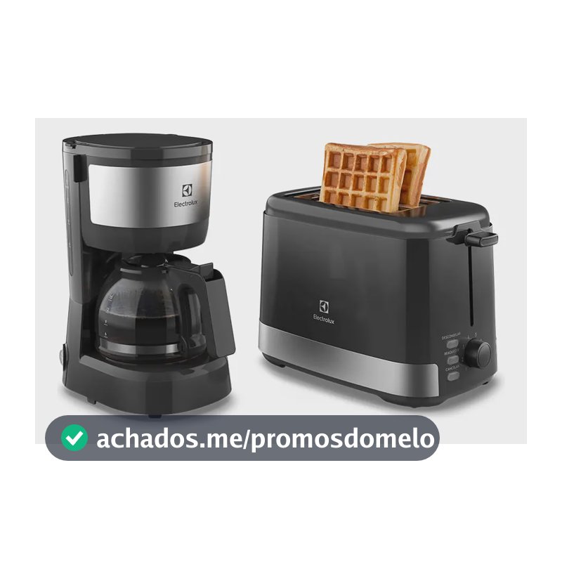Cafeteira Elétrica Electrolux 15 Xícaras ECM10 + Torradeira 8 Níveis Efficient ETS10 Kit Café da Manhã Electrolux