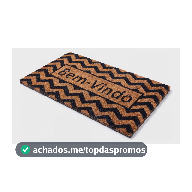 Tapete Para Porta Capacho 100% Fibra De Coco Grande 60x30cm 30 Cm 60 Cm Bem Vindo