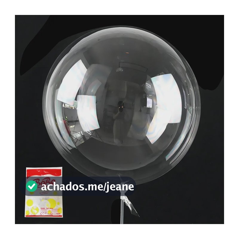 Balão Bubble Transparente 18 Polegadas 45cm Top Kit C\50
