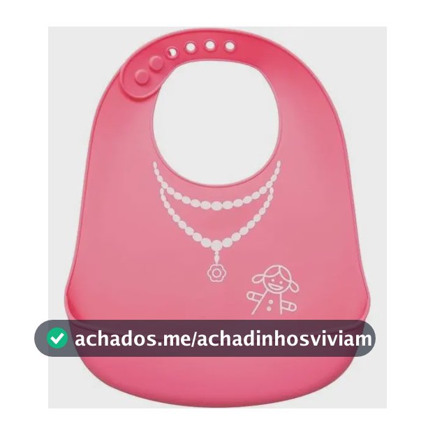 Babador De Silicone Pega Migalhas Menina 09724 - Buba