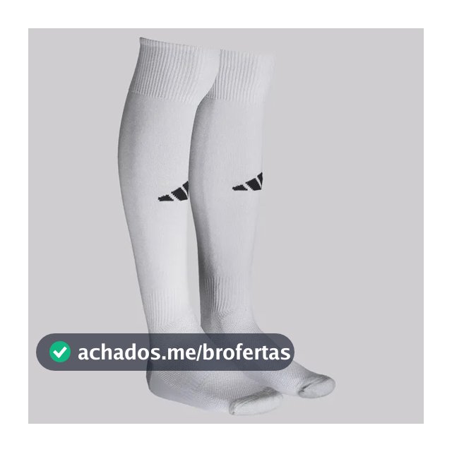 Meião adidas Milano 23 Branco E Preto