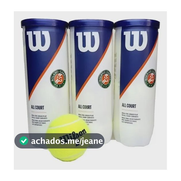 Bola De Tênis Wilson Roland Garros - Pack C/ 3 Tubos