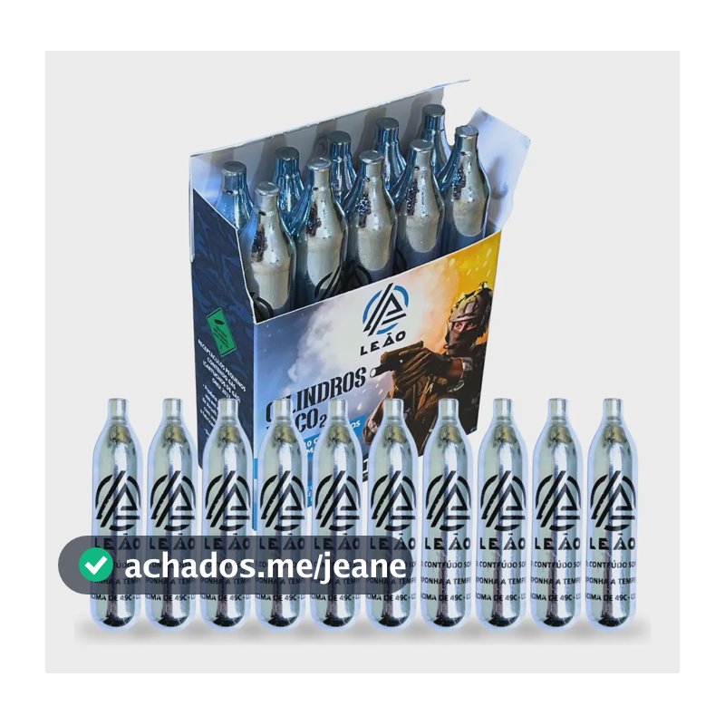 Kit 10 Ampola De Co2 12g Pistola De Pressão Airgun Airsoft