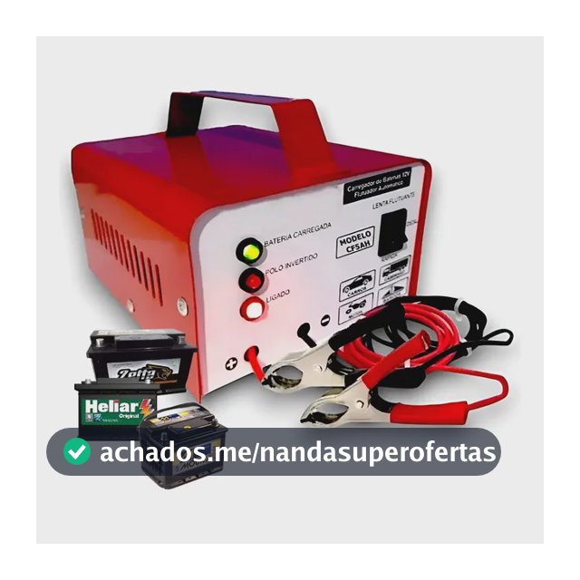 Carregador De Bateria 12v Até 300amperes Cf5 Inteligente