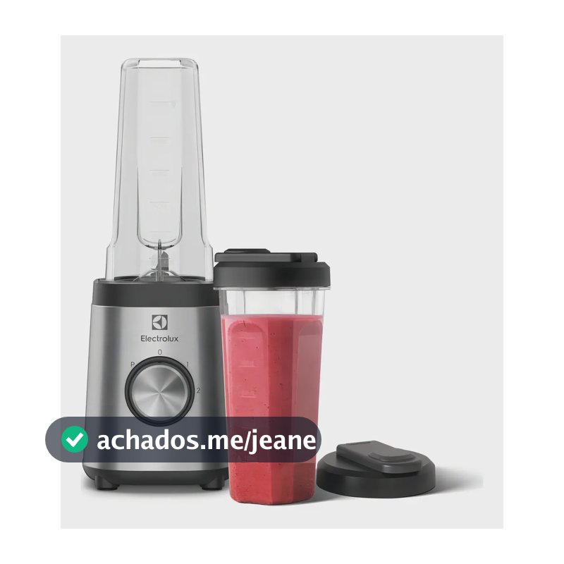 Liquidificador Sportblender Electrolux 2 Garrafas Vitaminas Sucos Shakes Academia Bpa Free Duas Velocidades E Pulsar 320w Bse20 Inox Preto Prateado 220v