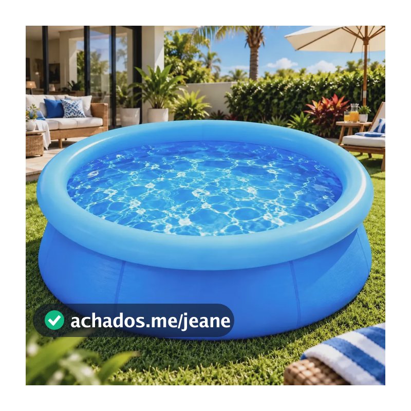 Piscina Inflável Sun Way 1000 Litros Reforçada Azul Azul