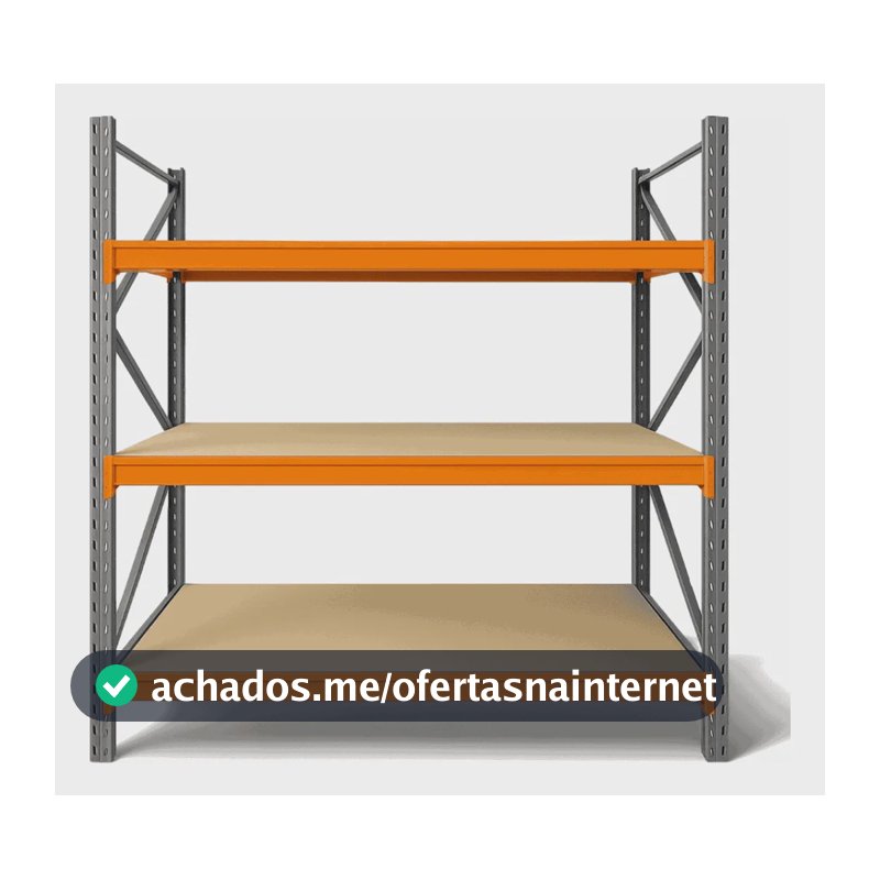 Mini Porta Pallet Palete Inicial Slim Com Mdf Cru 200x180x60 Não Possui