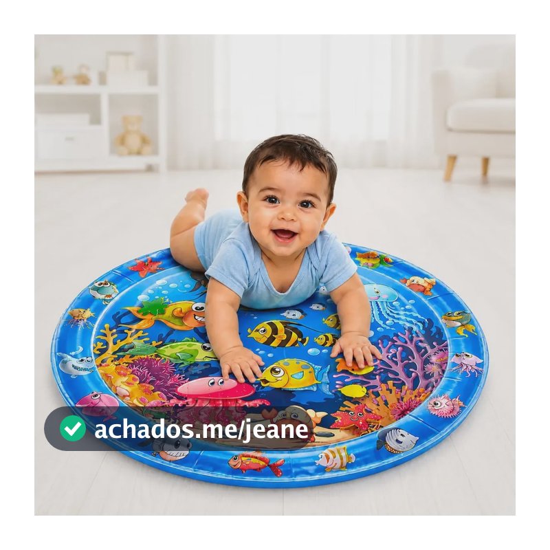 Tapete Aquático Inflável Bebê Sensorial Atividades Educativa Variadas