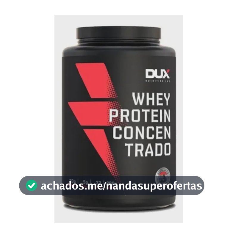 DUX HUMAN HEALTH Whey Protein Concentrado Pote 900g Sem Sabor