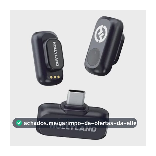Microfone Lark A1 Hollyland Mini Usb-c Preto