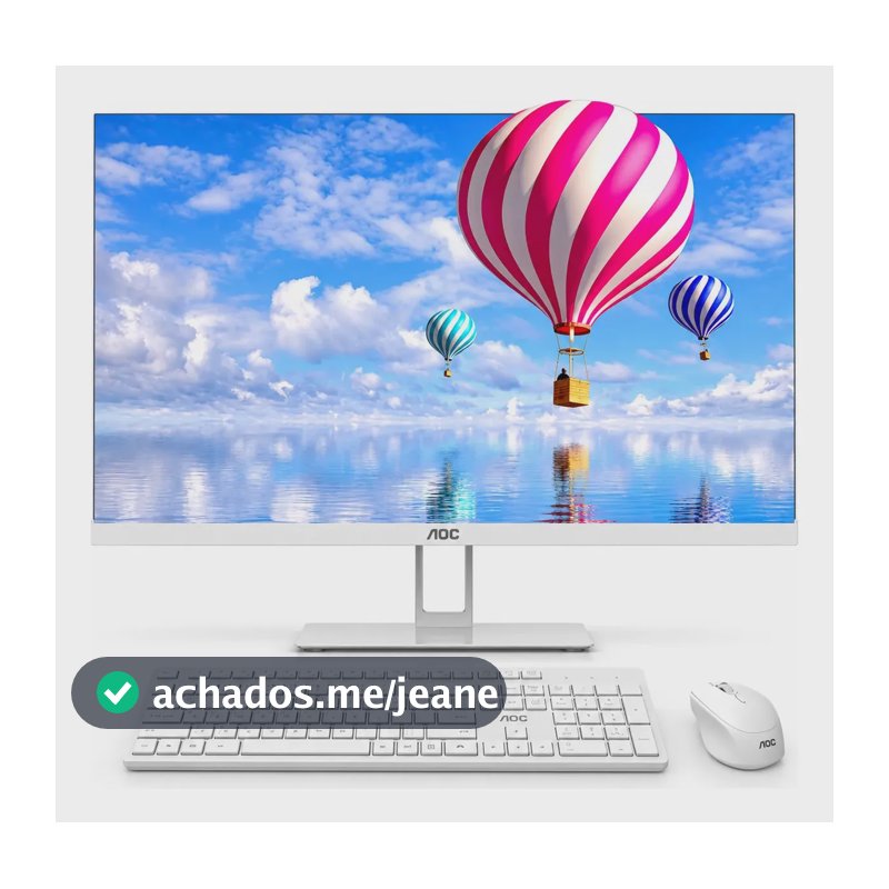 Computador All In One Aoc Intel I5 23.8" Ddr3 Ssd Teclado Mouse