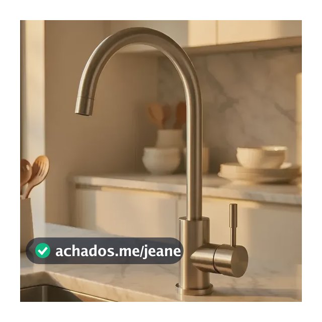 Torneira Cozinha Misturadora Quente E Frio Flexível Pia Prateado Escovado