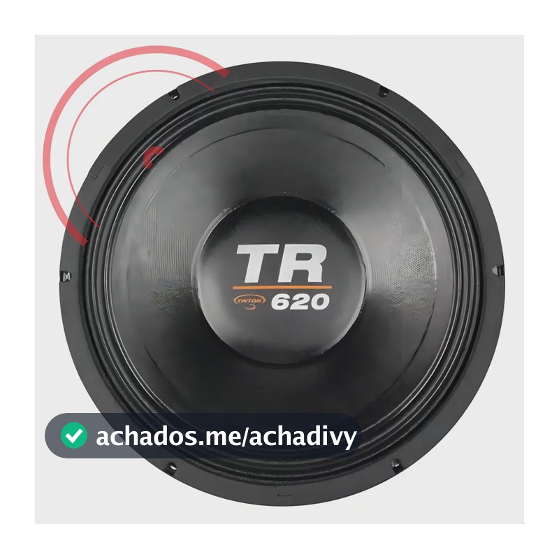 Alto Falante Woofer Triton Tr620 Rms 12 Polegadas 4 Ohms Som Preto