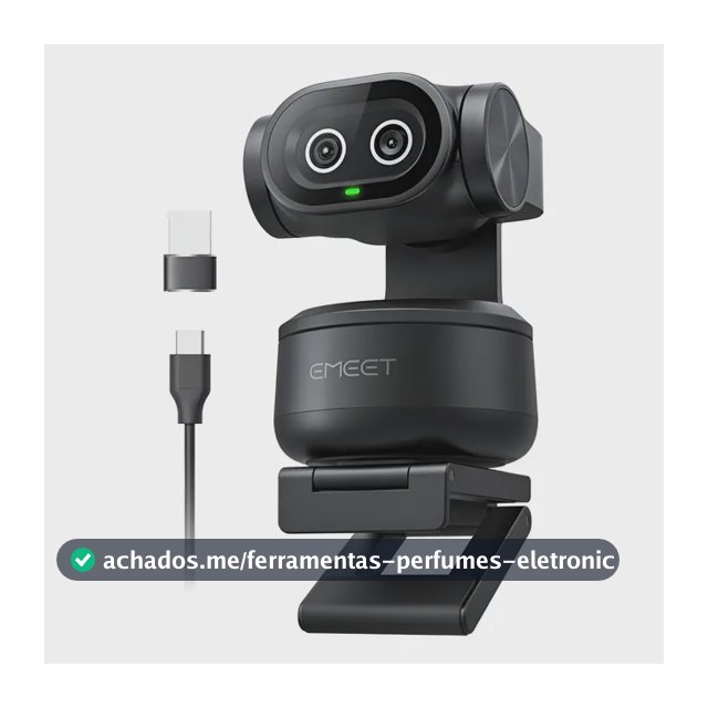 Emeet PIXY 4k Ai Tracking Autofoco Dual Webcam 300° Ptz Camera Para Pc Ferroso