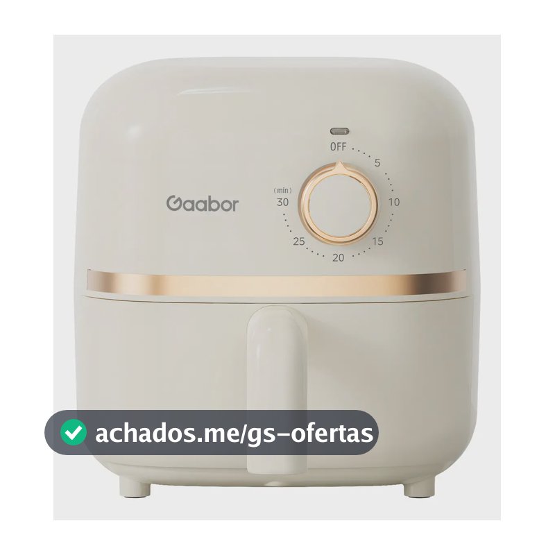 Mini Air Fryer Gaabor Fritadeira Elétrica S/ Óleo 1,4l 900w