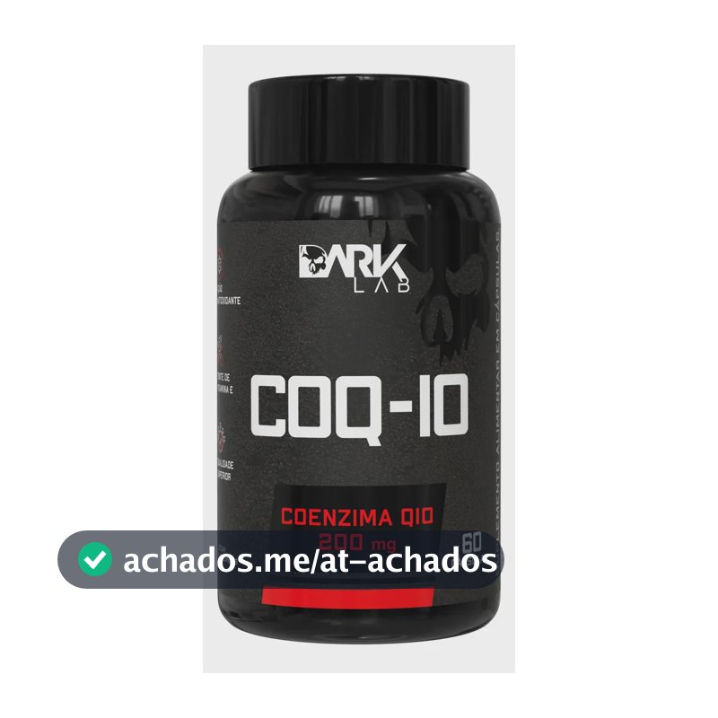 Coenzima Q10 200mg Por Porção 60 Cápsulas Dark Lab Sem Sabor