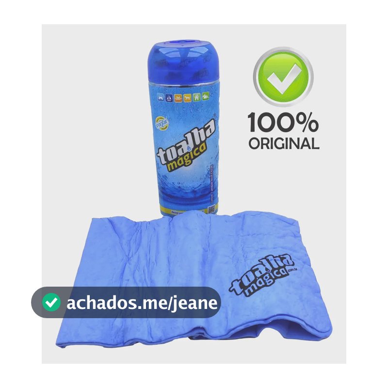 Toalha Mágica Secagem Automotiva Pano De Limpeza Emborrachado Multiuso Azul Seca Absorve