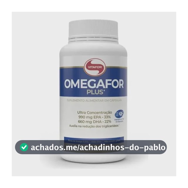 Omegafor Plus 120 Cápsulas Ômega 3 Vitafor