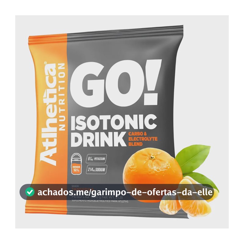 Isotônico Drink Atlhetica Nutrition 900g Sabor Tangerina