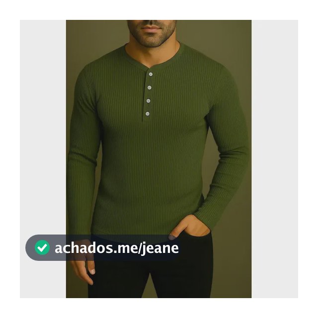 Camiseta Henley Slim Fit Ml - 5 Cores -compre 3 Frete Grátis