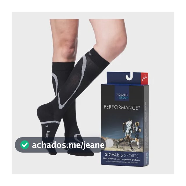 Meia 3/4 De Compressão Sigvaris Corrida Ciclismo 20-30mmhg