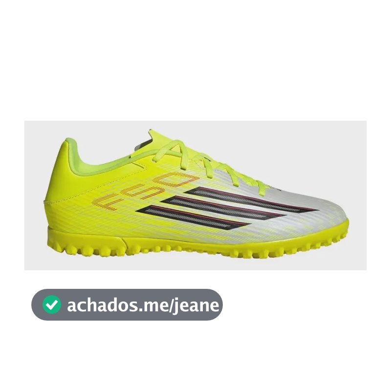 Chuteira Society F50 Club adidas Amarelo / Team Solar Yellow 2 / Core Black / Lucid Red 44 Br